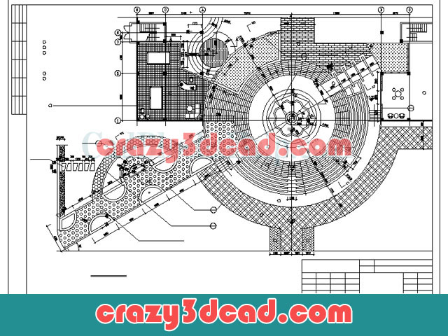 Garden Plaza Construction - Waterscape Pavement CAD Detail